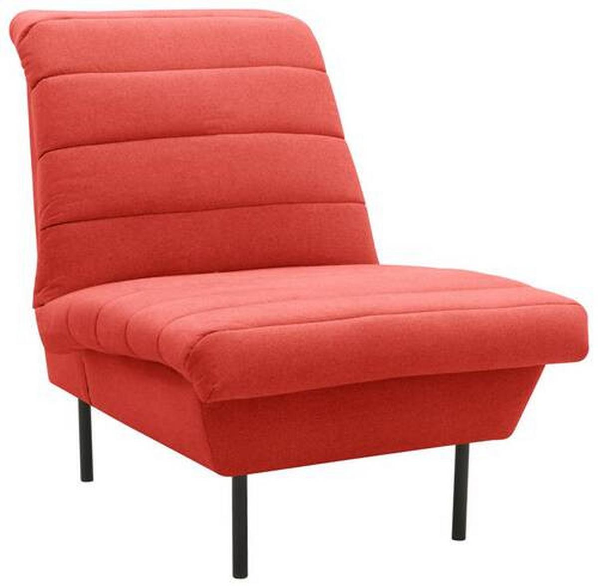 Sessel Looks Ix - Schwarz/Orange, Design, Textil (72/92/103cm) - LOOKS by W.Joop