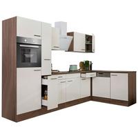 Eckküche Oliver L-Küchenblock 310 cm - Eichefarben/Weiß, Basics, Holzwerkstoff (310/172cm) - Respekta