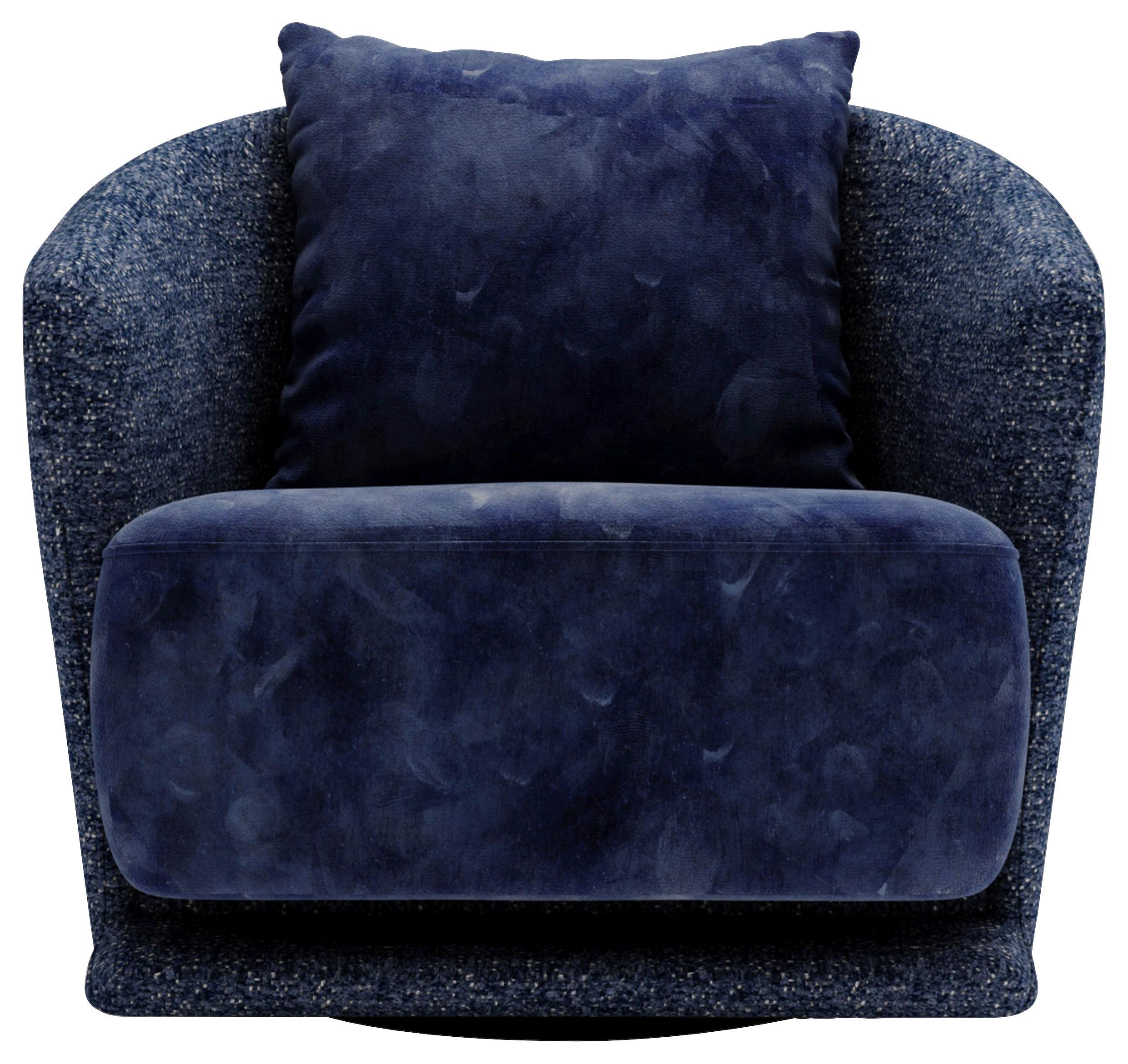 Wish Blau B: 83 Cm - Blau/Schwarz, Design, Textil (83/80/75cm) - Livetastic