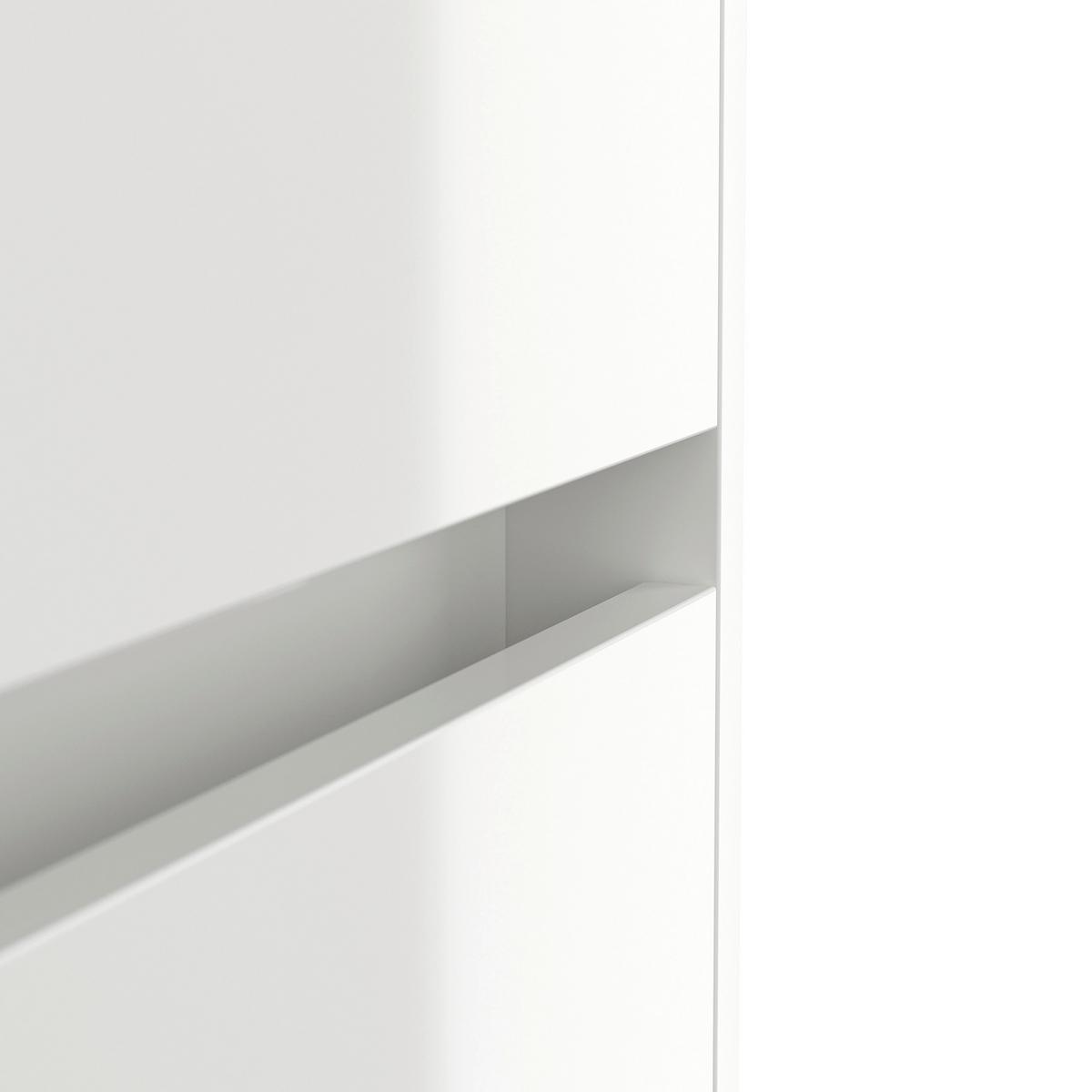 Sideboard Posseik Industrial Weiß/eichefarben B: 99 Cm - Eichefarben/Schwarz, Design, Holzwerkstoff (99/75,8/42cm) - P & B