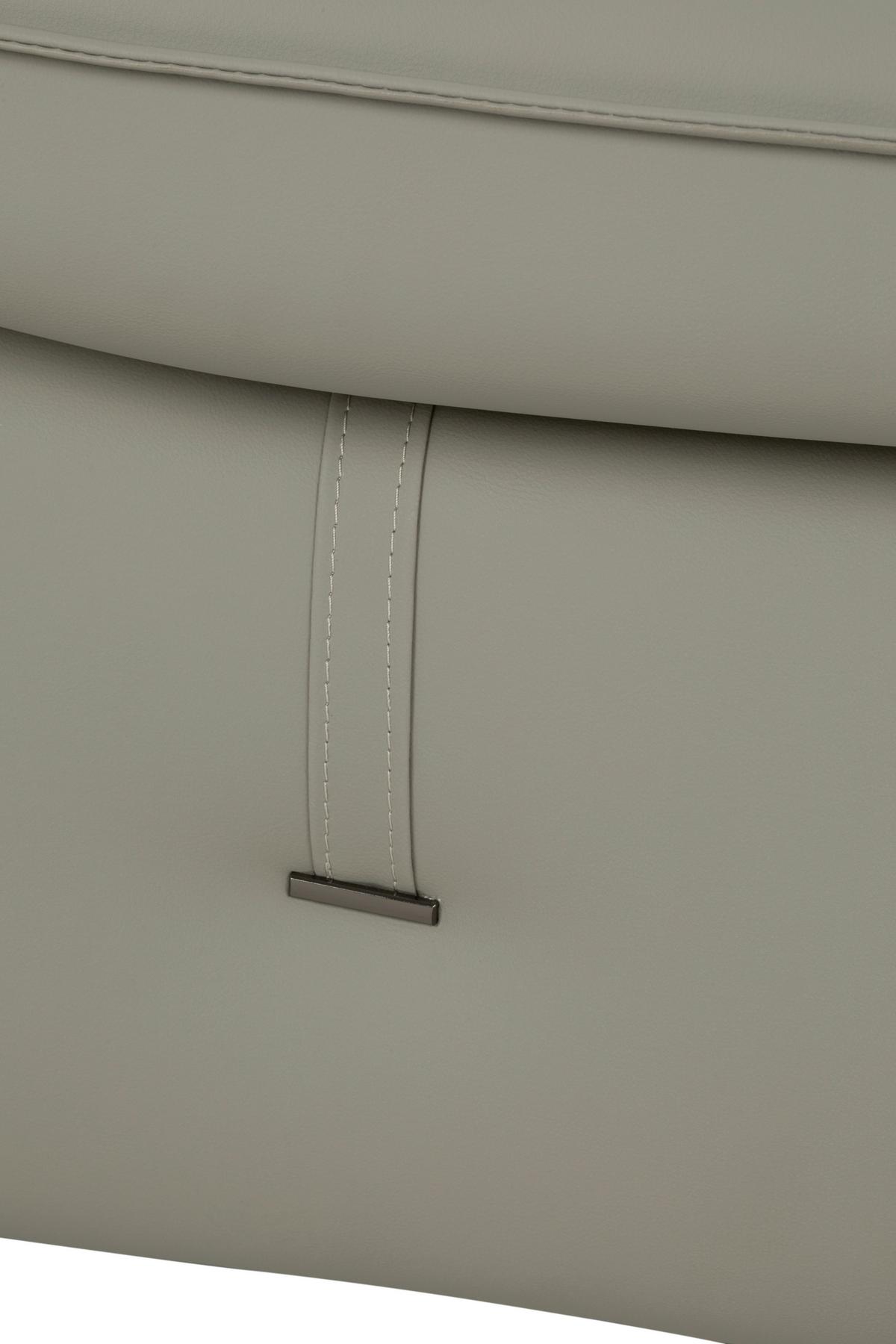 3-Sitzer-Sofa Daniele - Taupe/Schwarz, Design, Textil (289/84/92cm) - MID.YOU