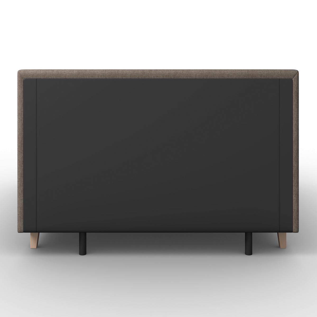 Boxspringová posteľ MONZA 180x200, hnedá - hnedá/farba duba, Modern, drevo/textil (180/200cm) - Bessagi Home