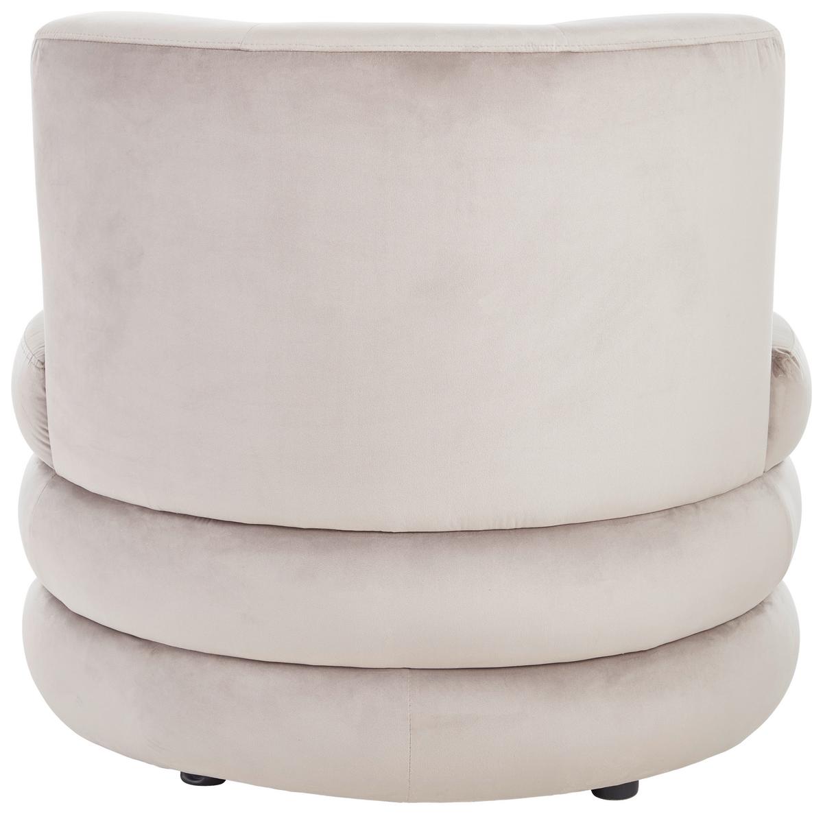 Designsessel Magari - Edelstahlfarben/Beige, Trend, Textil (90/82/85cm) - Livetastic