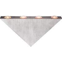 LED-Wandleuchte Gordon 5-Flammig Dreieckige Form - Design, Kunststoff/Metall (23,5/3/12,5cm) - Globo