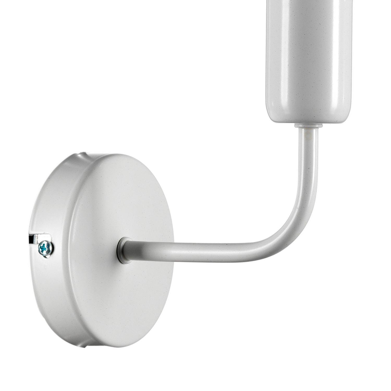 Wandleuchte Weiß L: 10 cm 22w - Weiß, KONVENTIONELL, Metall (10/16/15cm)