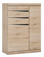 Komód Summer - San Remo tölgy, Modern, faalapú anyag (86/119/40cm) - Modern Living