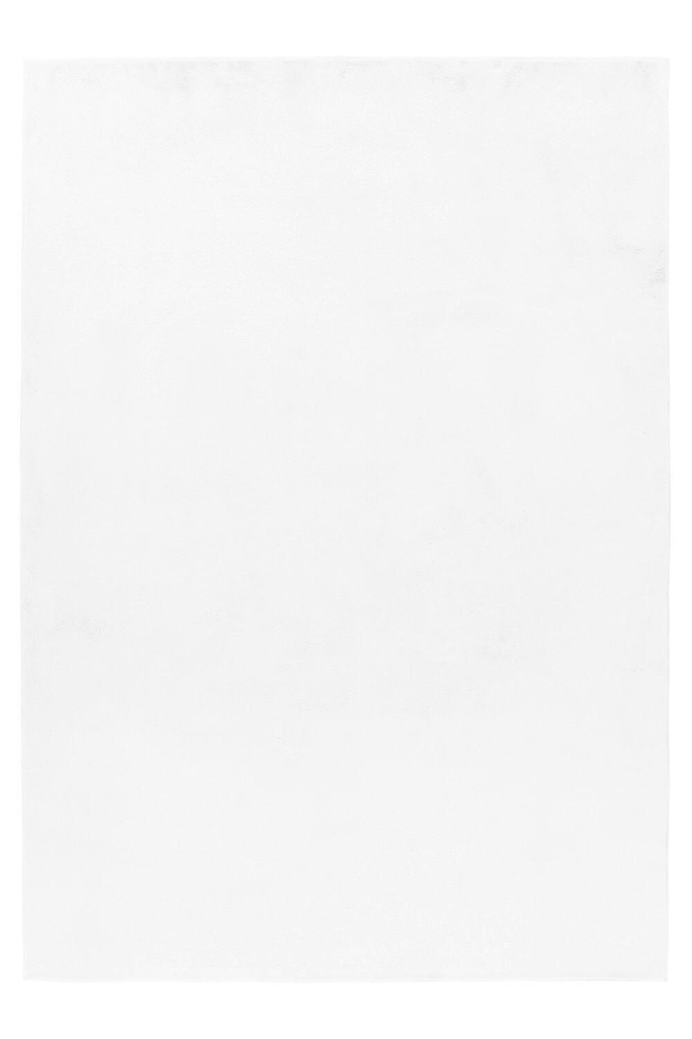 Hochflorteppich, Weiß, F: 20mm Pouffy - Weiß, Basics, Textil (120/170cm)