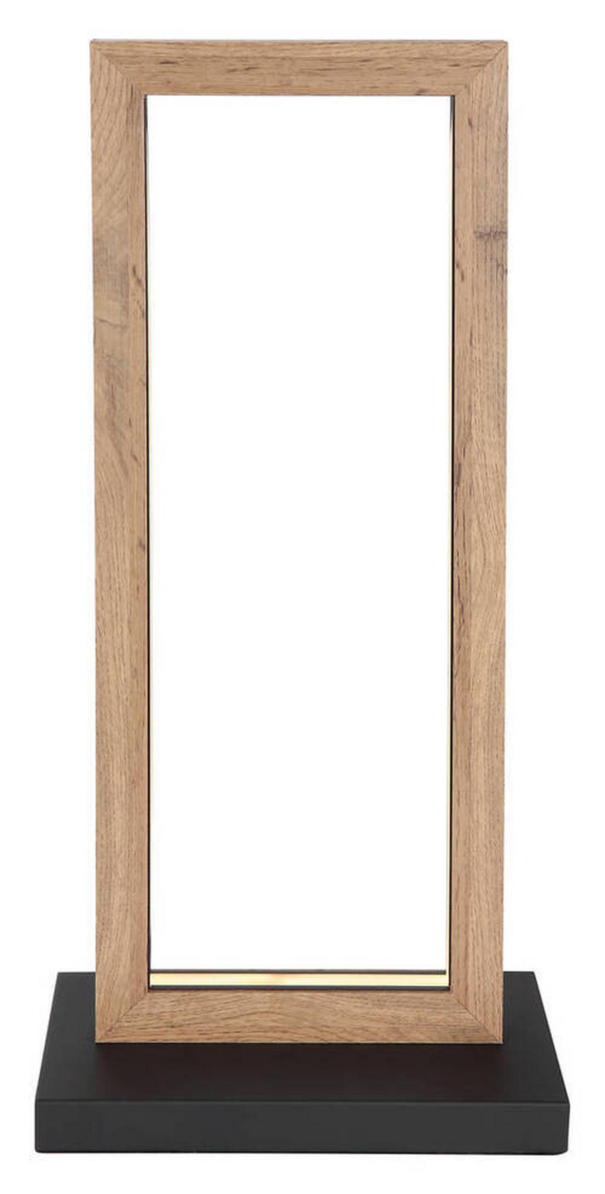 LED-Tischleuchte 67287t - Dunkelbraun/Opal, KONVENTIONELL, Holzwerkstoff/Kunststoff (25/15/52,5cm) - Globo