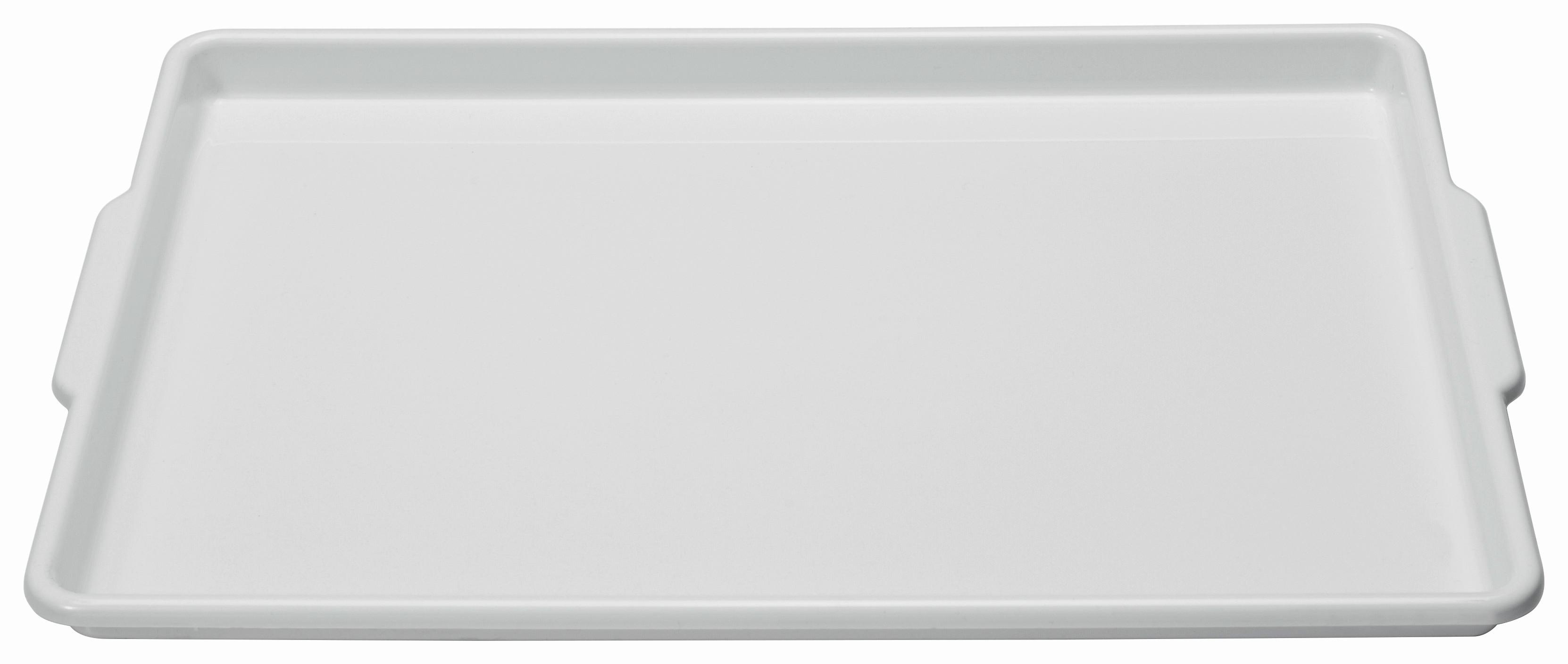 Serviertablett aus Kunststoff Berta 50x33 cm, Weiß - Weiß, KONVENTIONELL, Kunststoff (33/3/50cm)