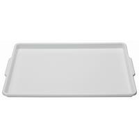 Serviertablett aus Kunststoff Berta 50x33 cm, Weiß - Weiß, KONVENTIONELL, Kunststoff (33/3/50cm)