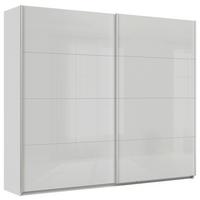 Tolóajtós Szekrény Feldkirch 271/229 Cm - világosszürke/magasfényű szürke, Modern, faalapú anyag/Üveg (271/229/62cm)