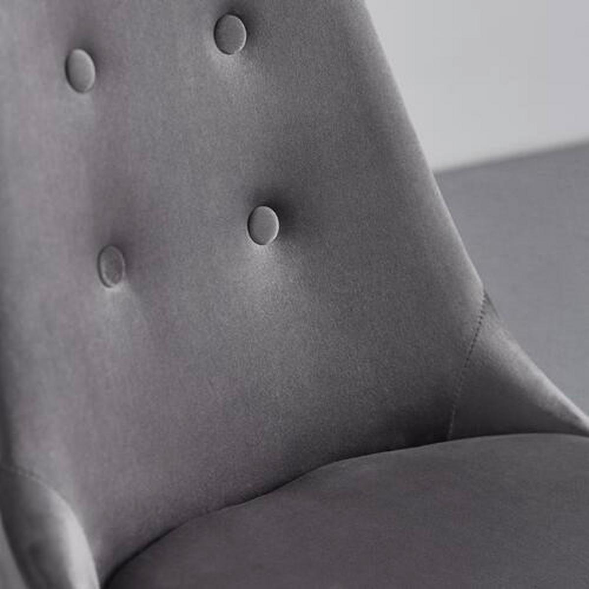 Jídelní židle IRIS - barvy dubu/tmavě šedá, Moderní, kov/textil (49/87/55cm) - Modern Living