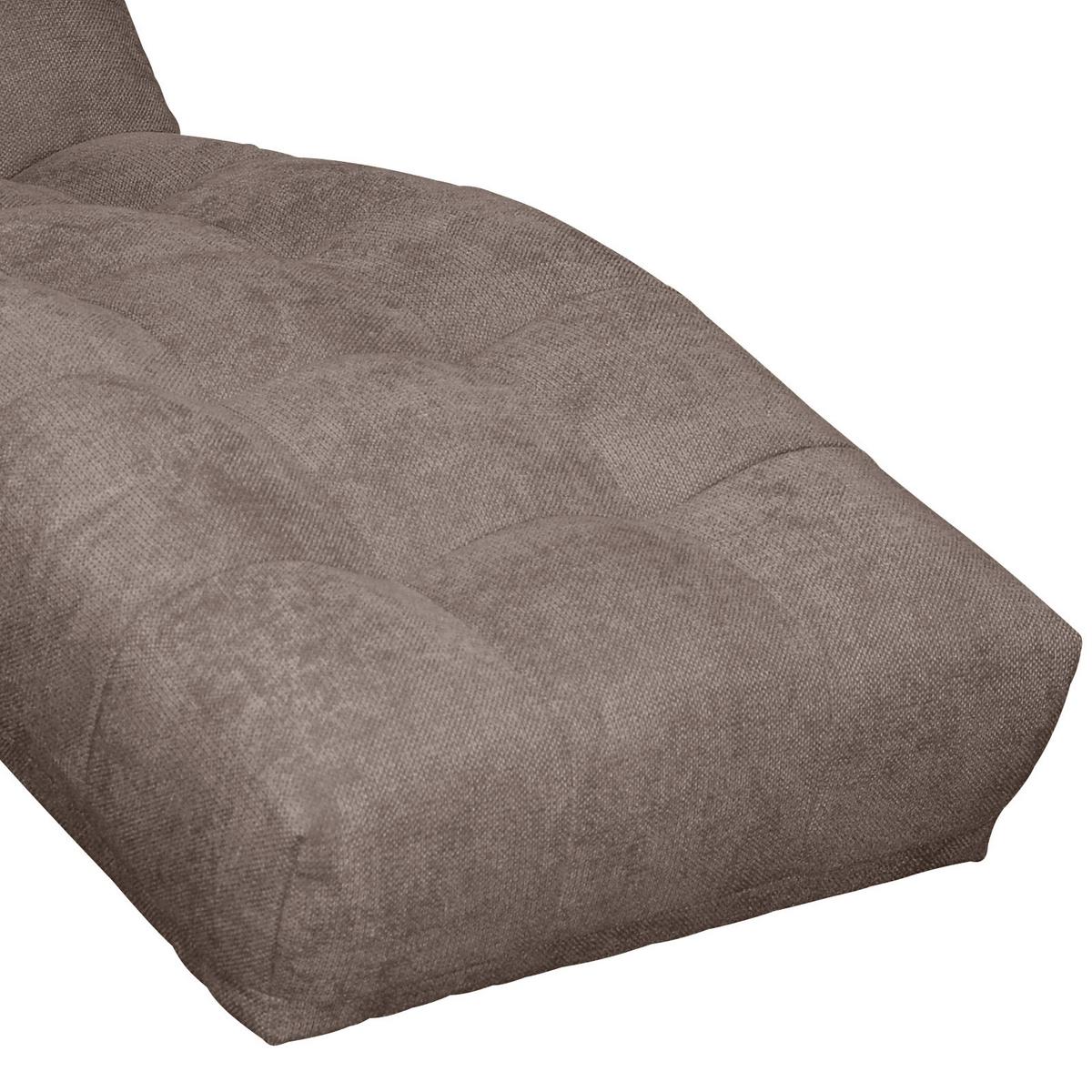 Liege Isabella Flachgewebe Taupe - Taupe/Chromfarben, MODERN, Textil (68/88/164cm) - MID.YOU