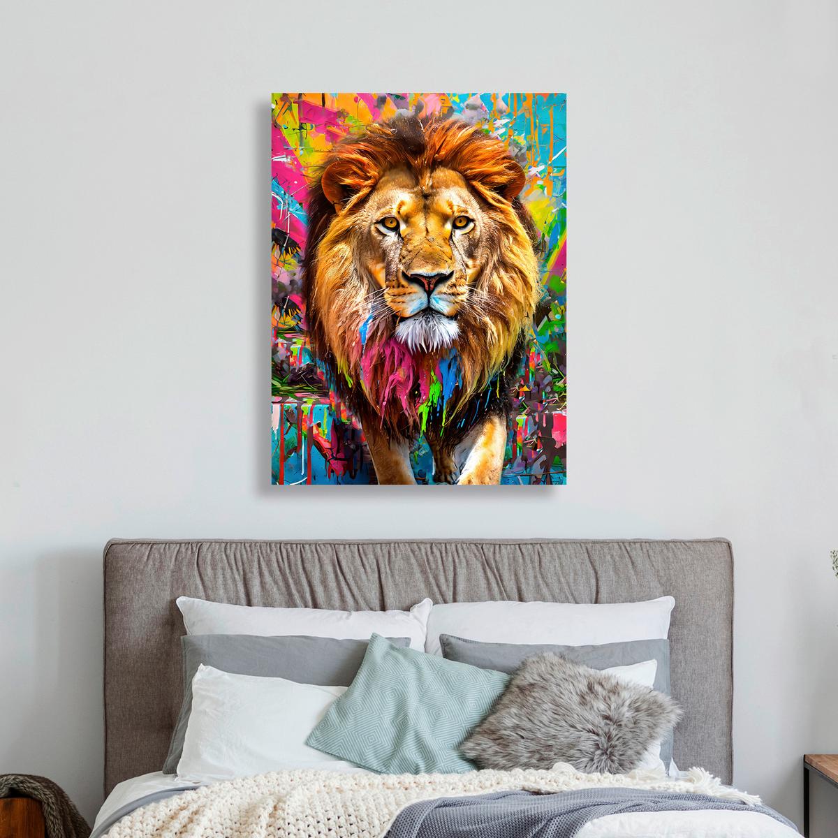 DEKOPANEEL SERKAN -PAZ- - Multicolor/Naturfarben, KONVENTIONELL, Holzwerkstoff (60/80cm) - Luca Bessoni