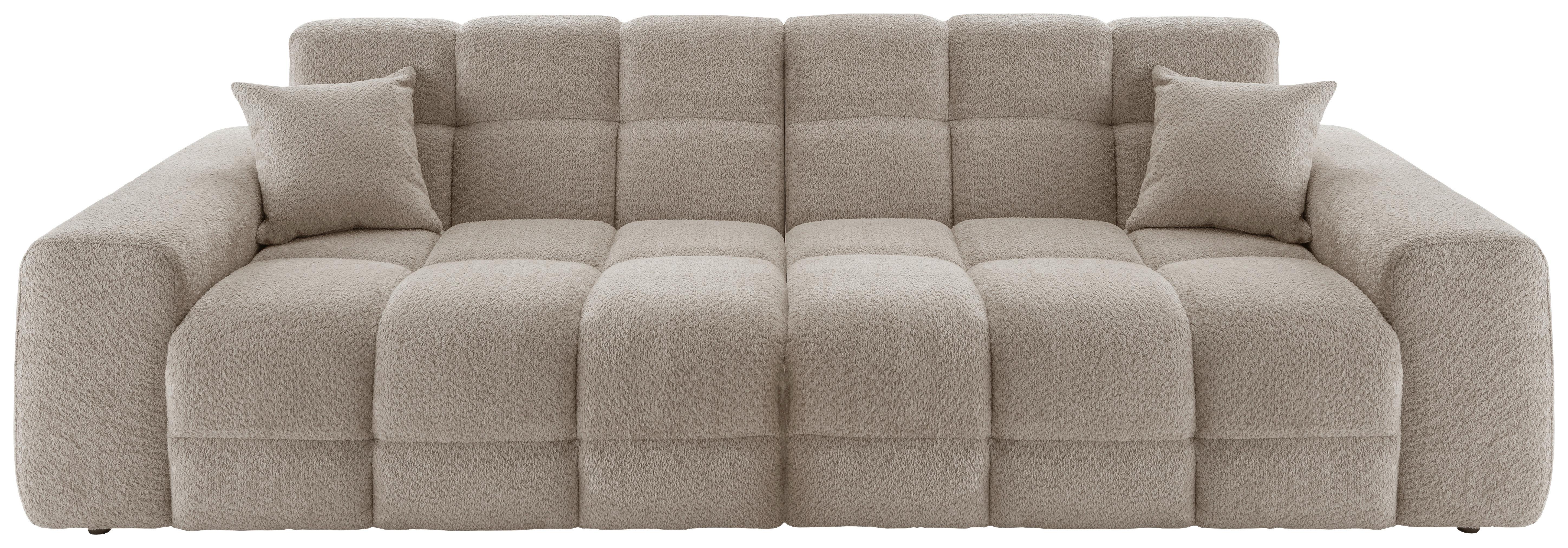 Viersitzer-Sofa Bosco, Beige B: 300 cm - Beige/Schwarz, MODERN, Textil (300/87/120cm) - Livetastic