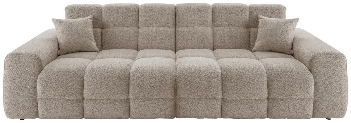 Viersitzer-Sofa Bosco, Beige B: 300 cm - Beige/Schwarz, MODERN, Textil (300/87/120cm) - Livetastic