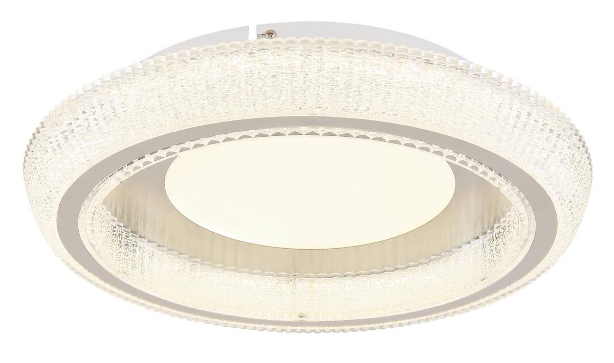 LED-Deckenleuchte 48375-36 - Klar/Opal, Design, Kunststoff/Metall (40/8,5cm) - Globo