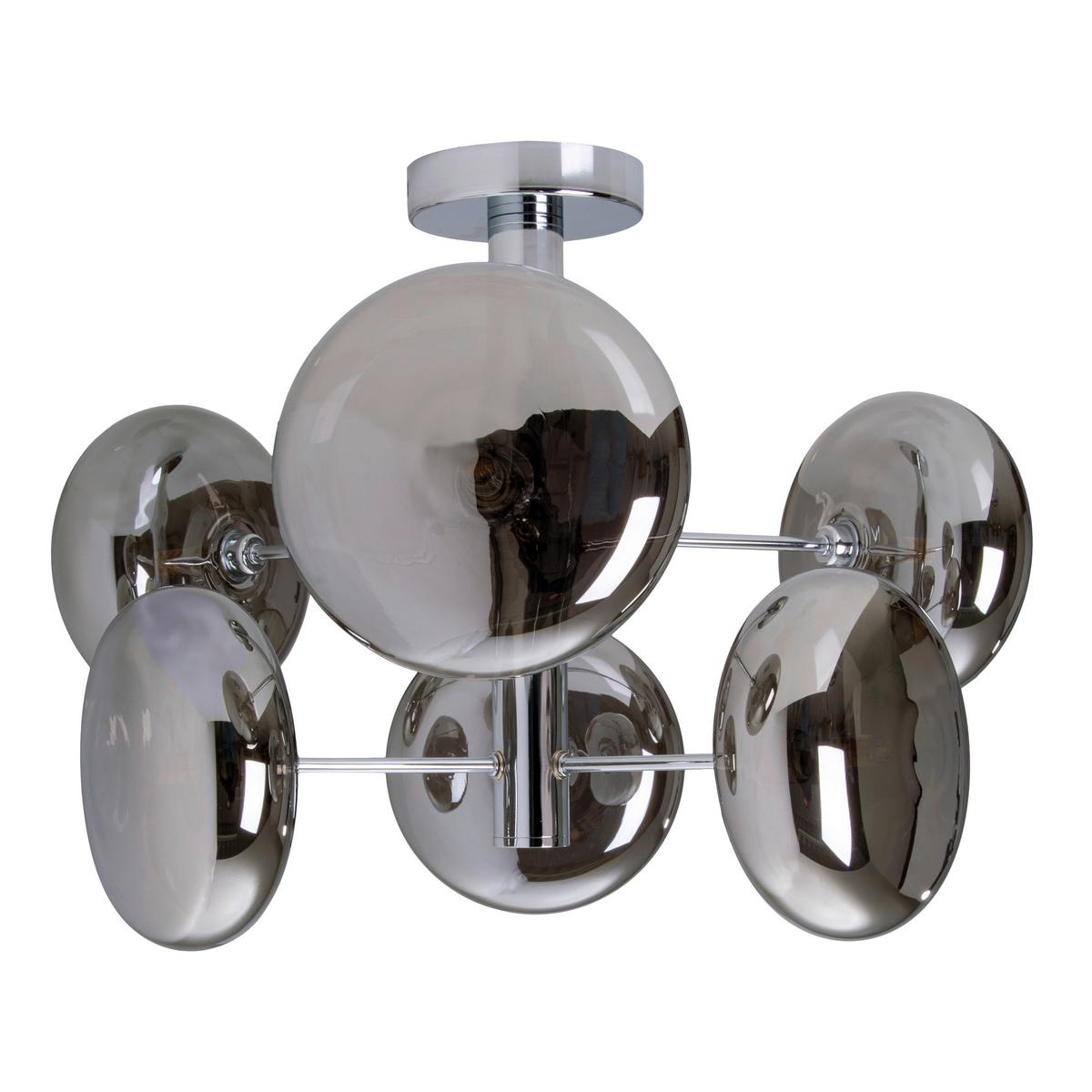 Deckenleuchte Orion - Chromfarben, Basics, Glas/Metall (53/38cm) - Näve