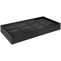Organizér na šperky Unit, L - sivá, Konventionell, kompozitné drevo/textil (79,5/43/10,5cm) - Premium Living