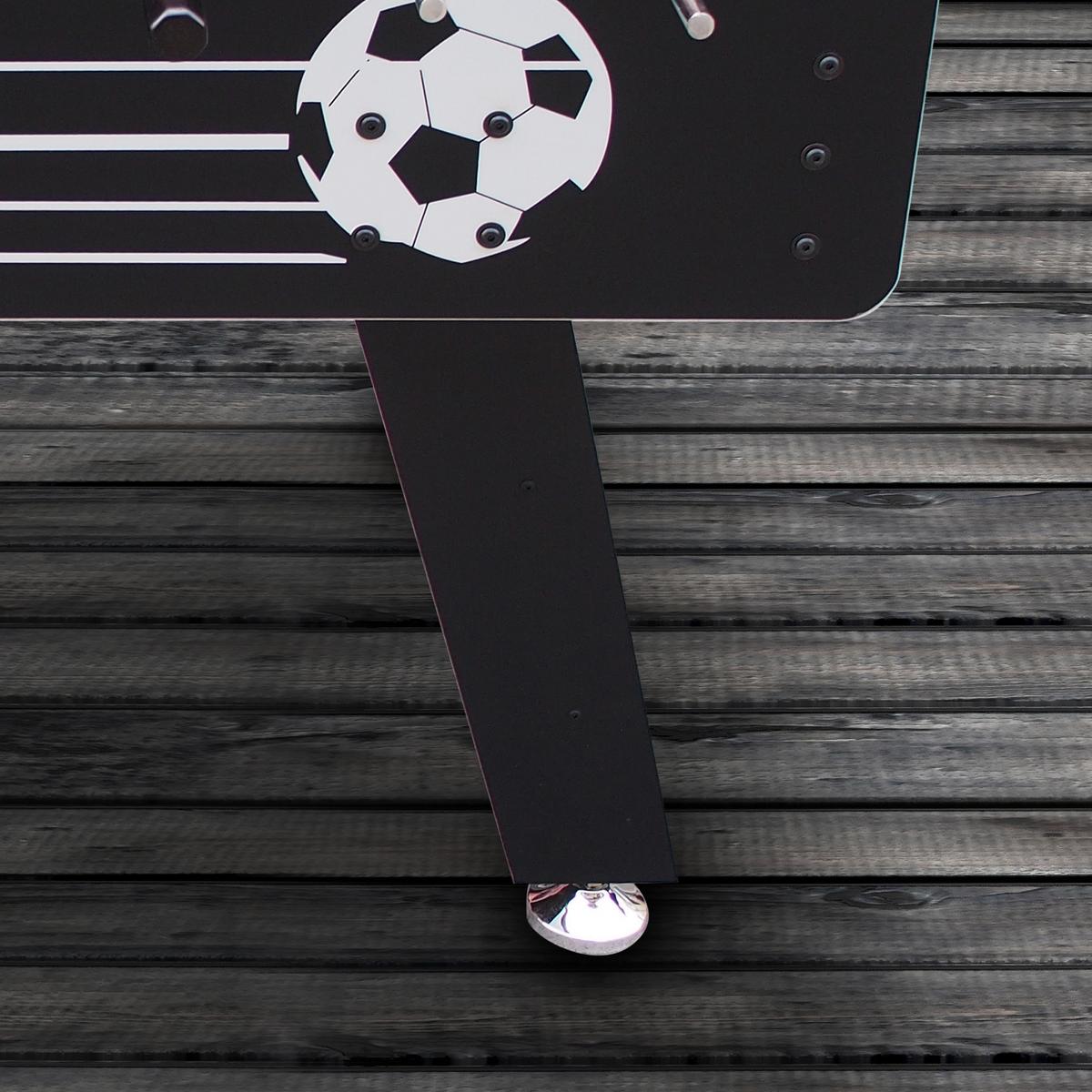 Tischfußball Arena Holz Schwarz + 4 Bälle, Torzähler - Schwarz, Basics, Holz (75/88/141cm) - Ambia Garden