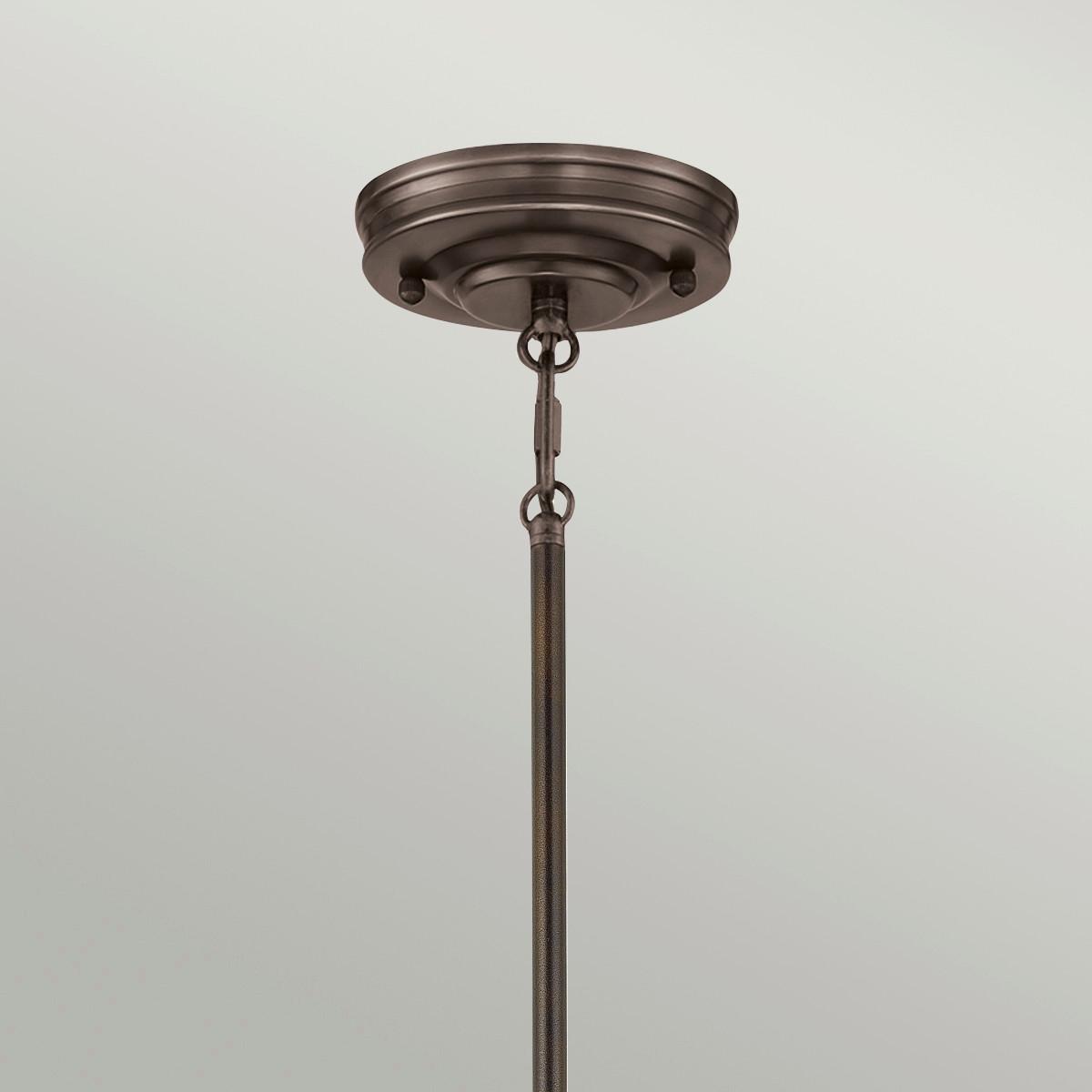 Hängeleuchte H: Ca. 31,4 Cm 1-Flammig Bronzefarben - Bronzefarben, Design, Glas/Metall (20.3/31.4cm) - Elstead Lighting