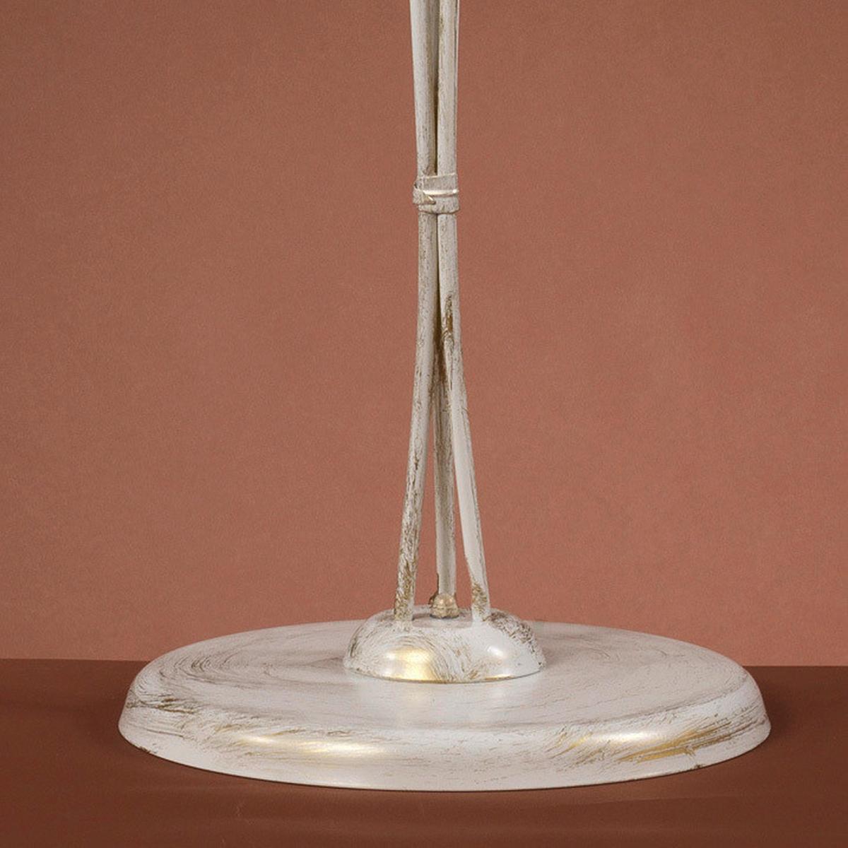 Stehleuchte 4217/Pt3 - Weiß, Natur, Glas/Metall (42/30/168cm)