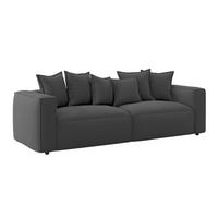 Bigsofa Cowboy - Anthrazit/Schwarz, MODERN, Textil (280/72/109cm)