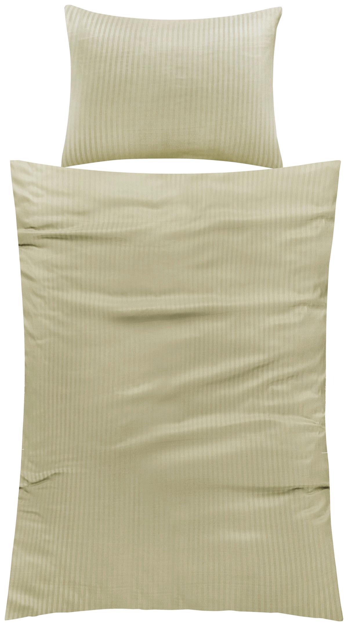 Bettwäsche Aida - Salbeigrün, MODERN, Textil - Luca Bessoni