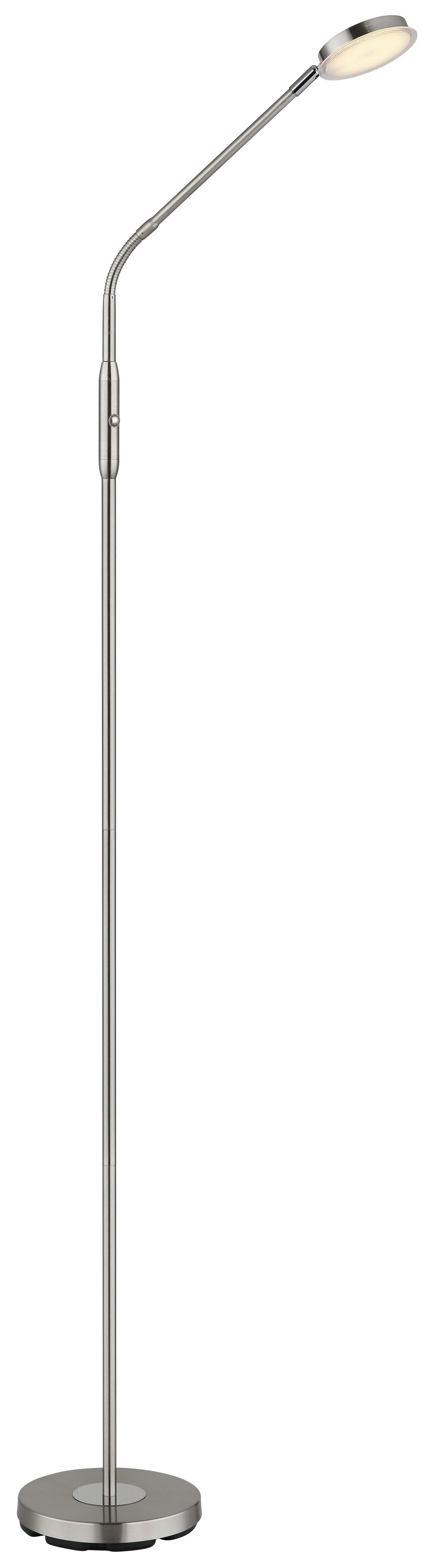 LED-STEHLEUCHTE Flexarm - Klar/Schwarz, Design, Kunststoff/Metall (52/20/173cm) - Globo