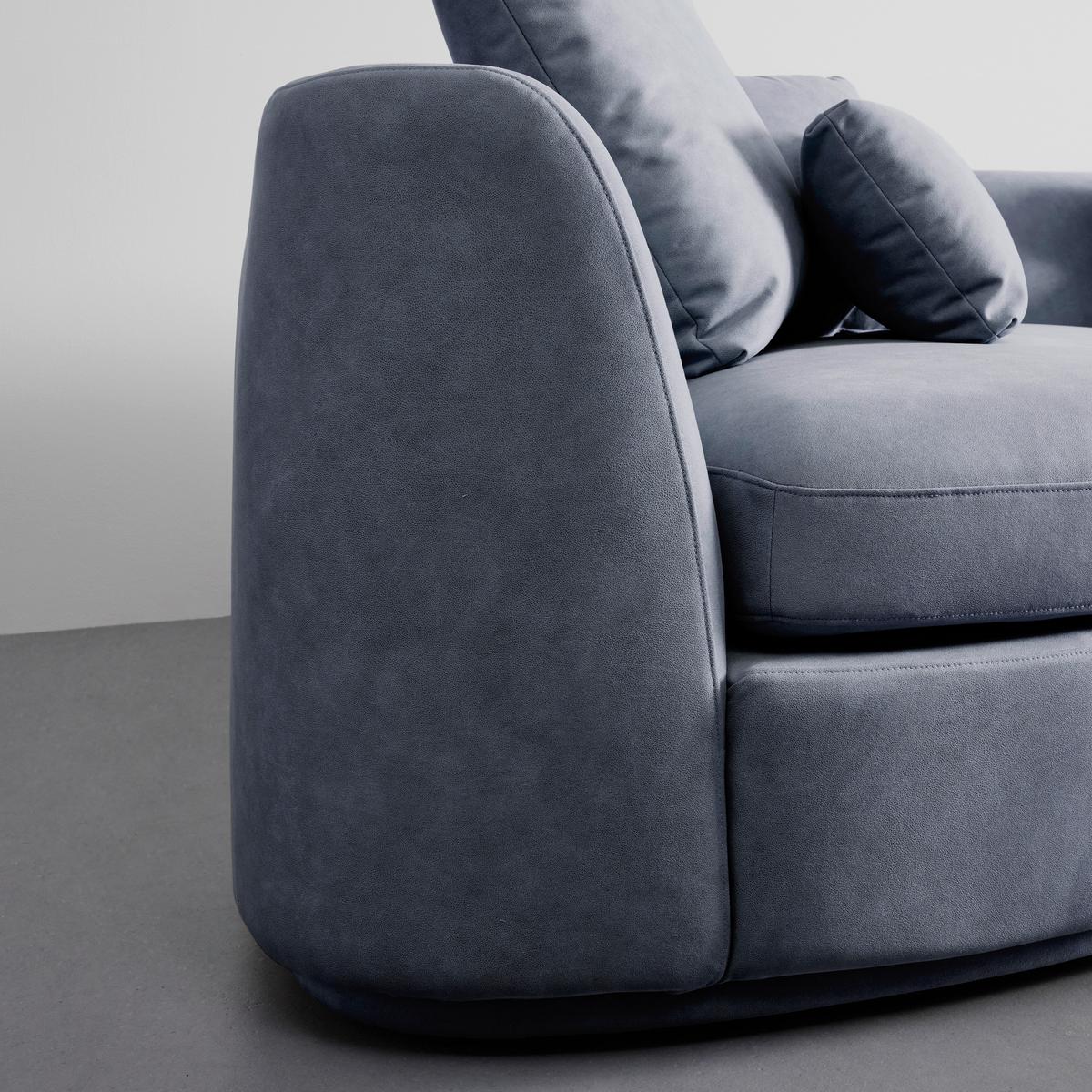 Sedacia súprava Anna modrosivá - modrá/sivá, Modern, drevo/textil (360/71/134cm) - Bessagi Home