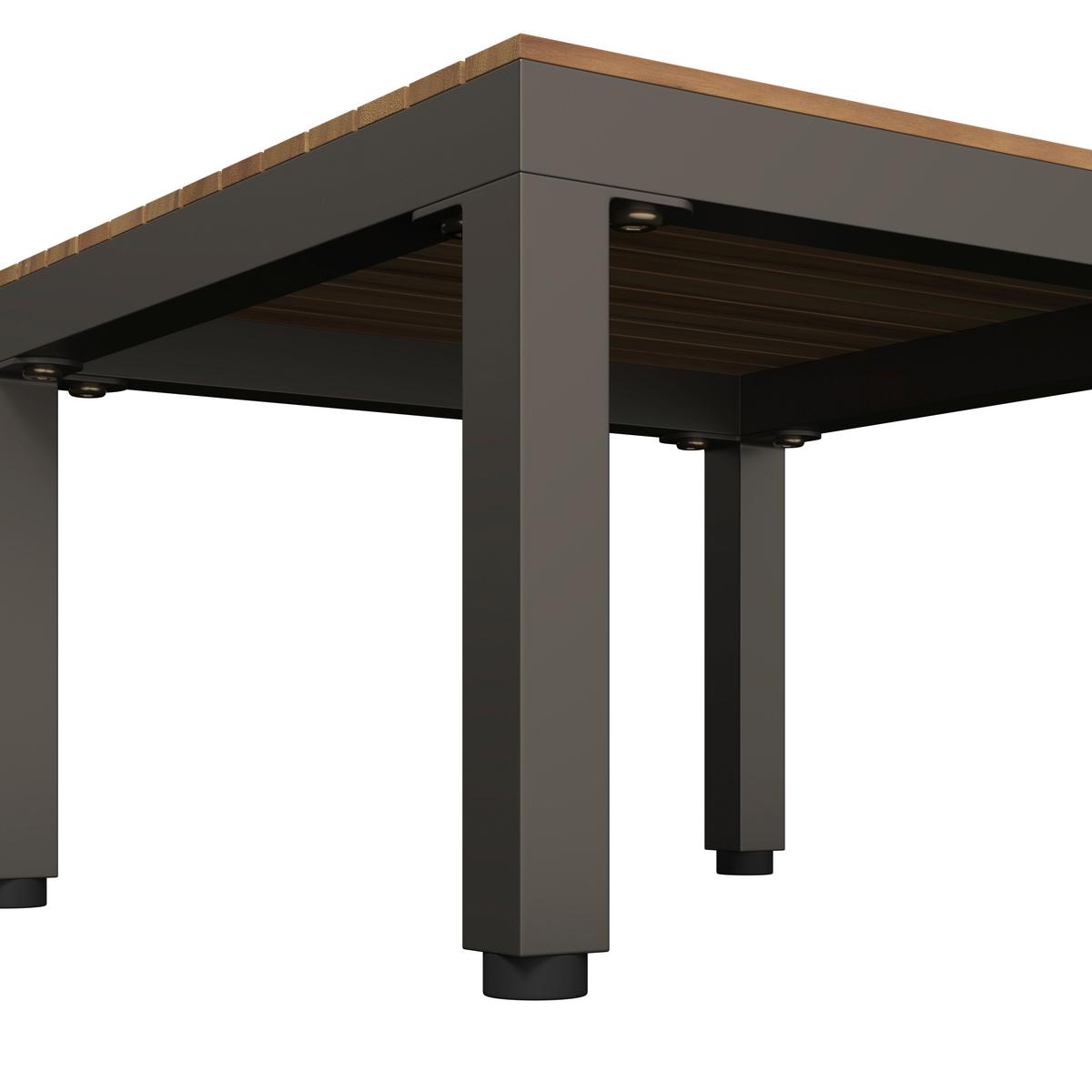 Loungegarnitur Rostock - Beige/Akaziefarben, MODERN, Holz/Textil (57/35/57cm) - Beldano