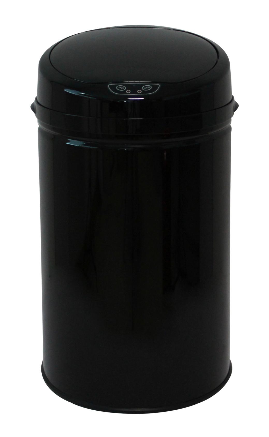 Odpadkový koš IR SENSOR - INOX BLACK - 30L - černá, Trend, kov/plast (31/31/61,5cm) - Echtwerk