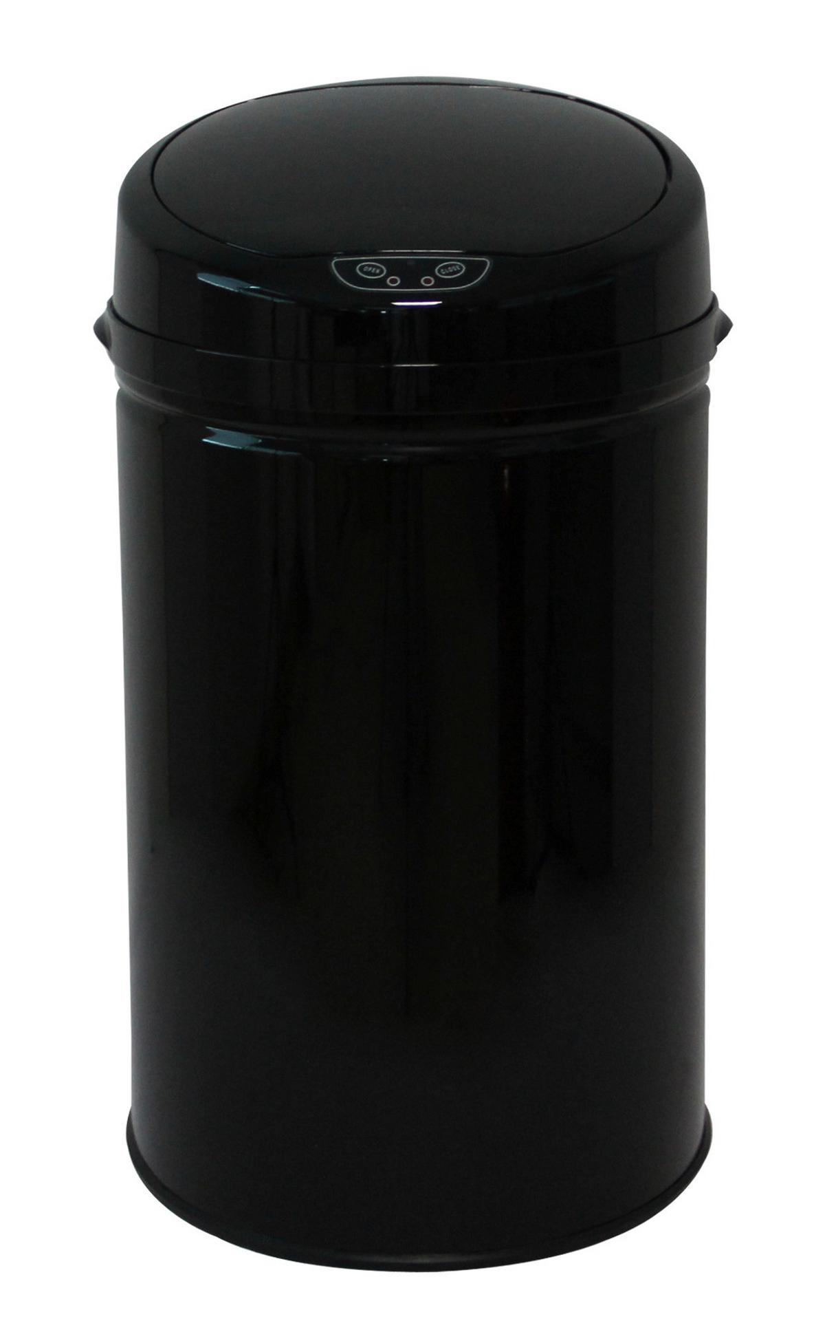 Odpadkový koš IR SENSOR - INOX BLACK - 30L - černá, Trend, kov/plast (31/31/61,5cm) - Echtwerk