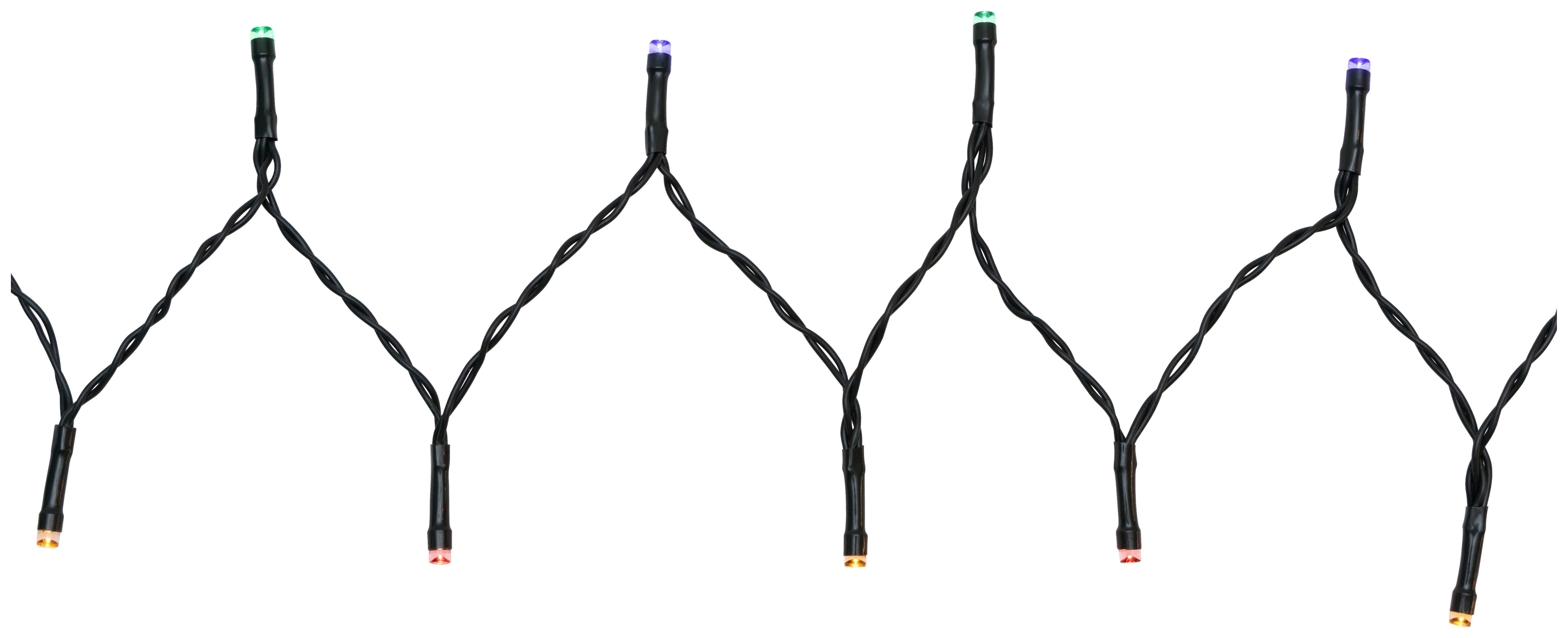 SVĚTELNÝ ŘETĚZ ÖI - tmavě zelená, Romantický / Rustikální, plast (712,5cm) - Mömax