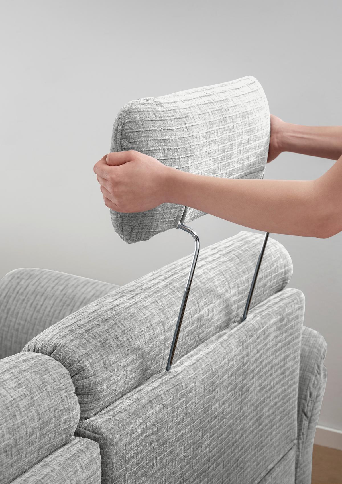 Ecksofa Cavoli, Weiß S: 176x279 cm - Schwarz/Weiß, MODERN, Textil (176/279cm) - Livetastic