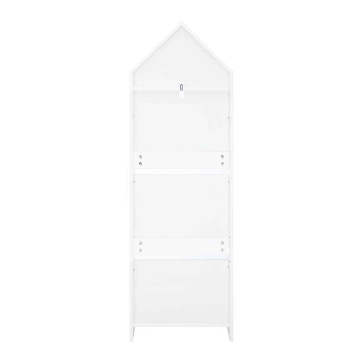 Regál LIA - biela, Modern (47/150/30cm) - Bessagi Kids