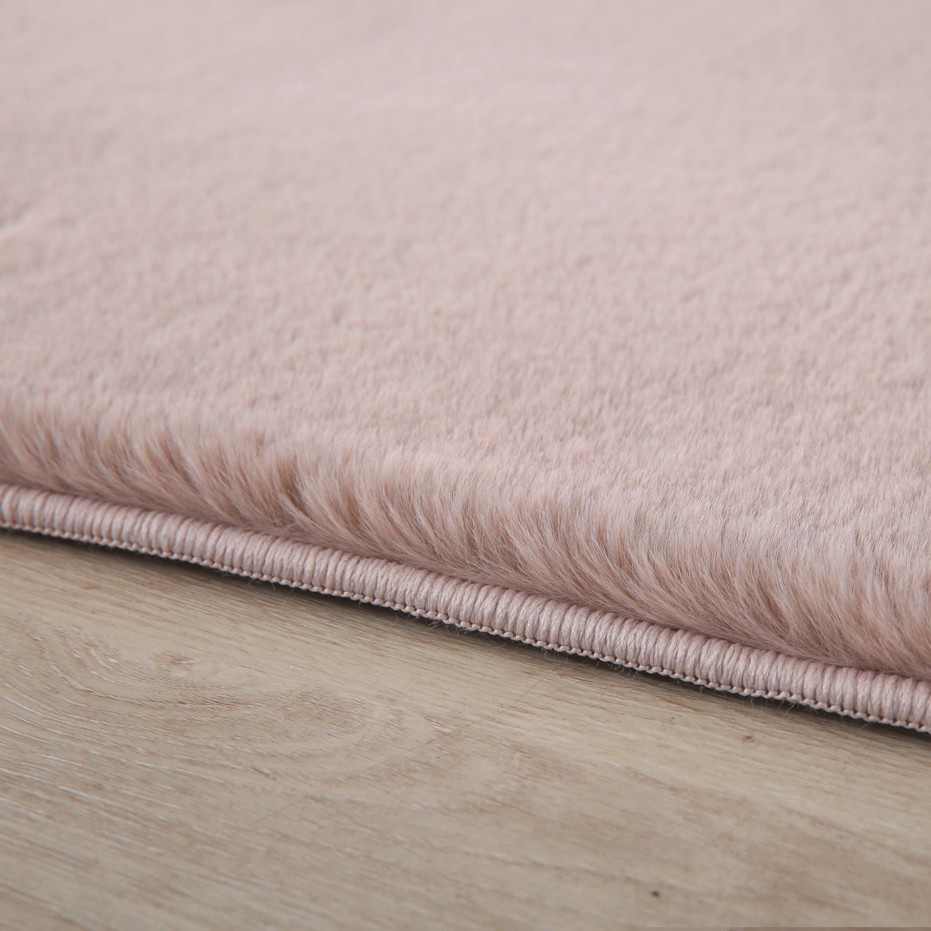 Hochflorteppich, Beige, F:20mm Pouffy - Beige, Basics, Textil (160/160cm)