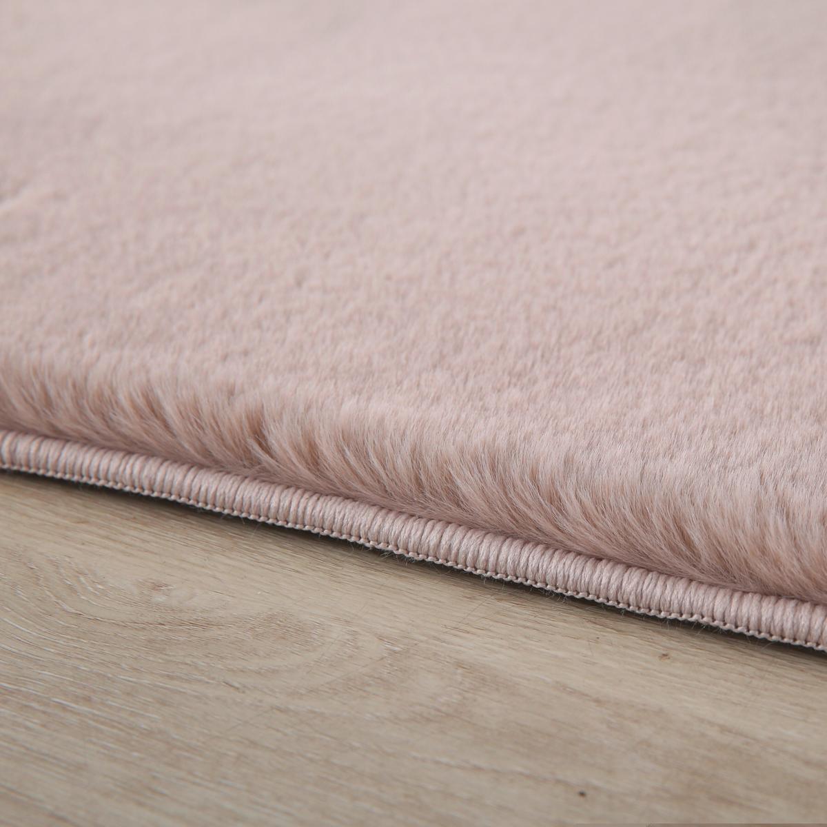 Hochflorteppich, Beige, F:20mm Pouffy - Beige, Basics, Textil (60/110cm)