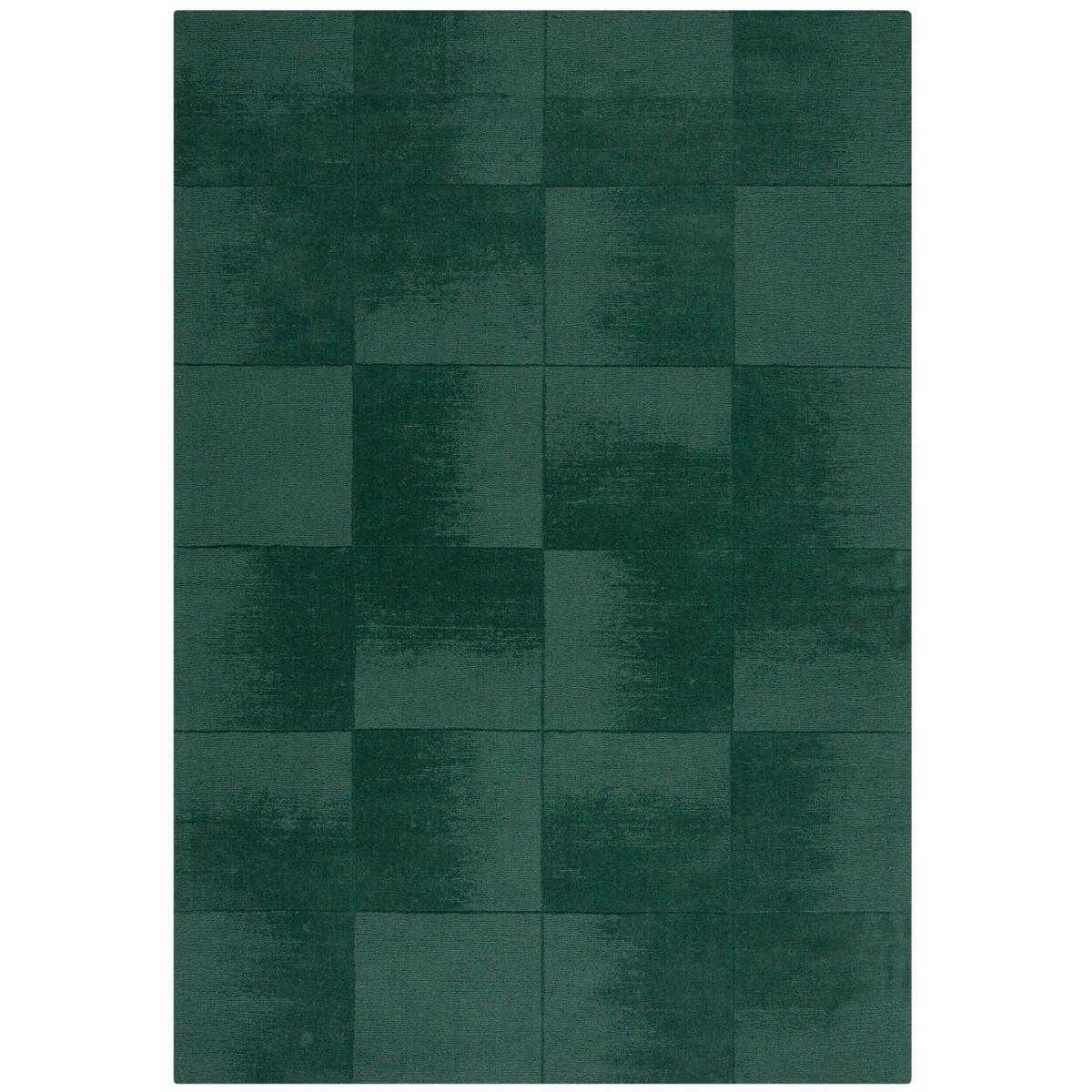 Wollteppich Demi Check Ombre Green 120x170 - Grün, Basics, Textil (120/170cm)