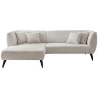 Ecksofa Colori Weiß S: 160/264 Cm - Schwarz/Weiß, MODERN, Holz/Textil (160/264cm) - MID.YOU