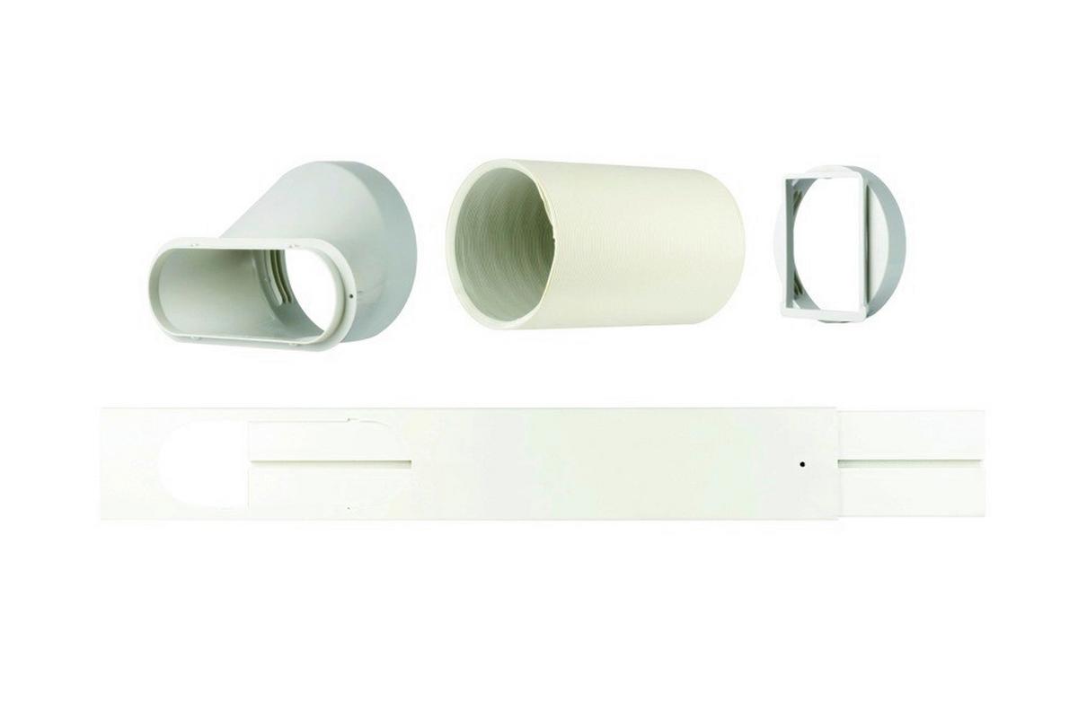 Mobile Klimaanlage KA 7000 B: 30,5 cm mit Schlauch - Weiß, Basics (30,5/67,8/32,8cm) - Nabo