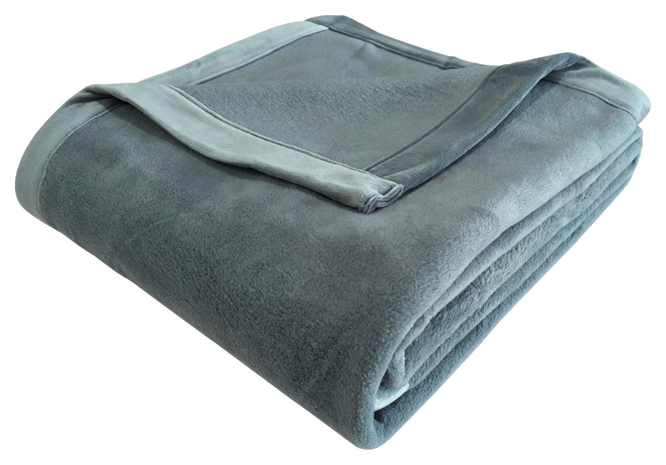 KUSCHELDECKE ILKA - Anthrazit, MODERN, Textil (150/200cm) - Luca Bessoni