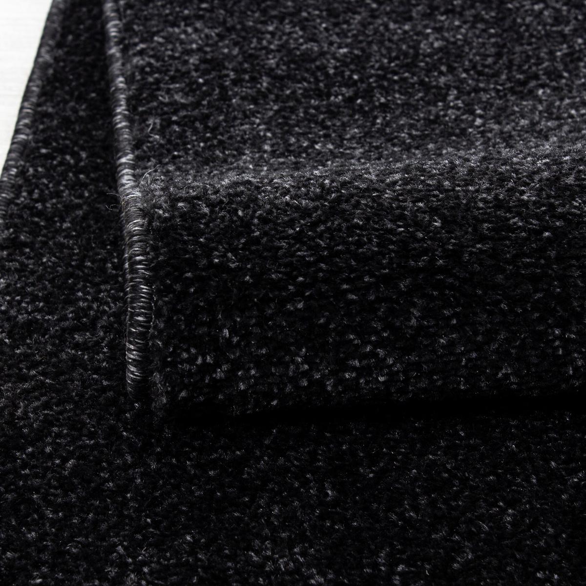Hochflor Teppich Anthrazit Ata 60x100 cm - Anthrazit, Design, Textil (60/100cm) - Novel