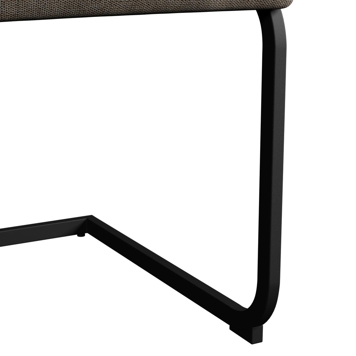 Houpací židle Colien COLIEN - černá/hnědá, Moderní, kov/dřevo (46/94/62cm) - Bessagi Home