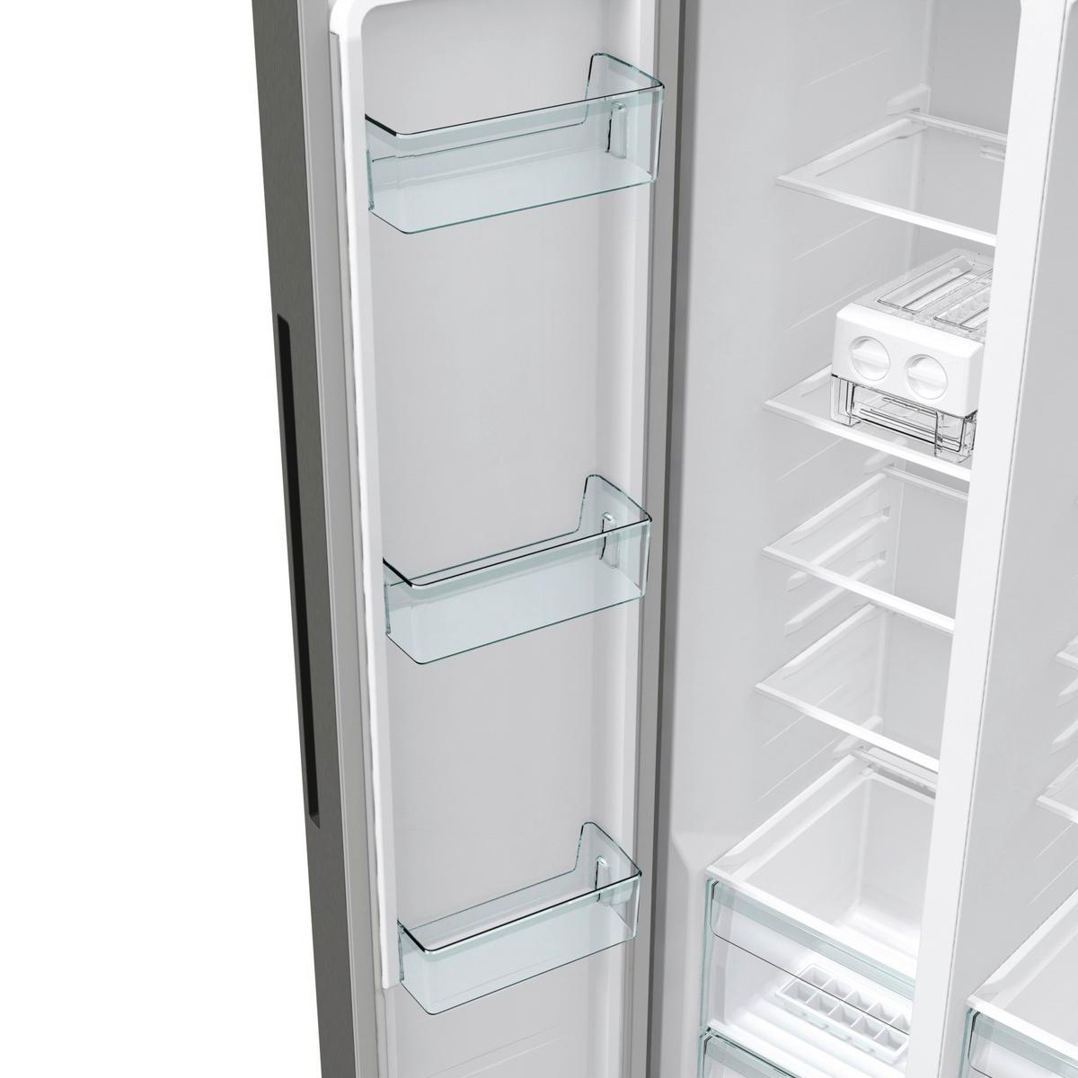 Side-By-Side Nrr9185eaxl Silberfarben Super-Gefrieren - Silberfarben, Basics, Metall (91/178,6/64,3cm)