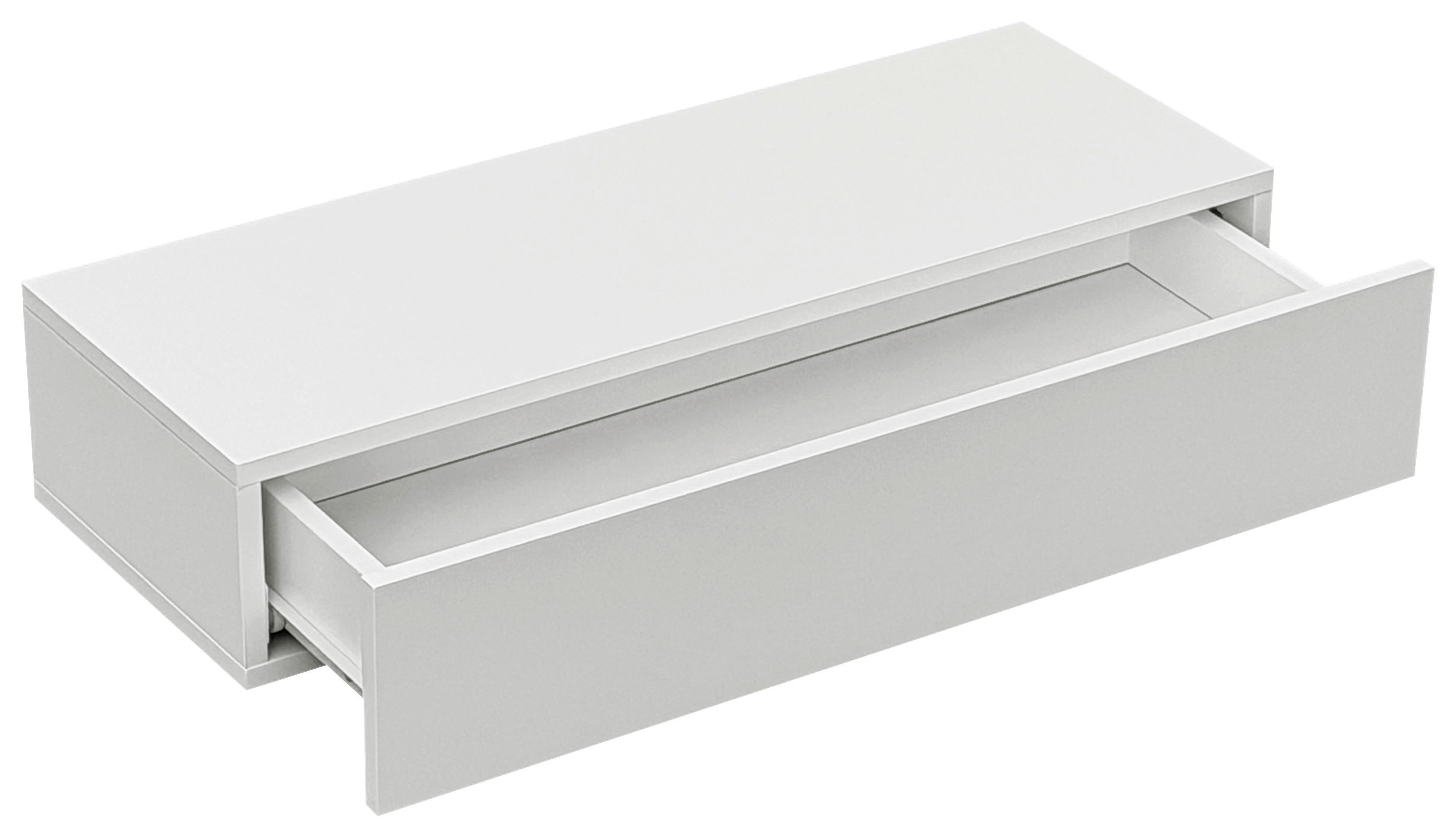 NÁSTENNÁ KONZOLA NOAH -TREND- - biela, Modern, kompozitné drevo (60cm) - Mömax