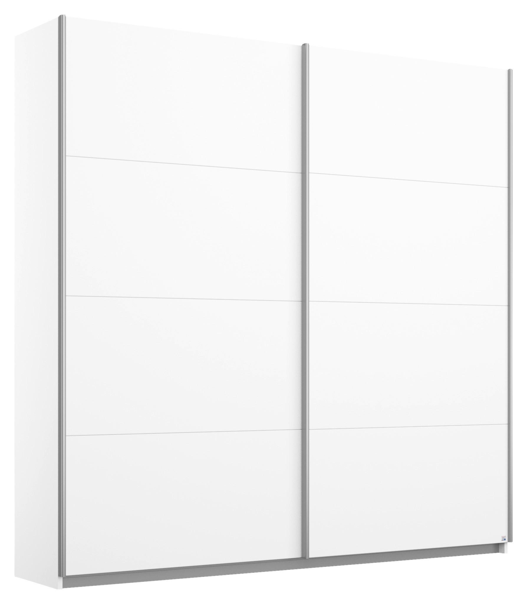 Schwebetürenschrank 181cm Belluno, Weiß Dekor - Weiß, MODERN, Holzwerkstoff (181/210/62cm) - Rauch Möbel