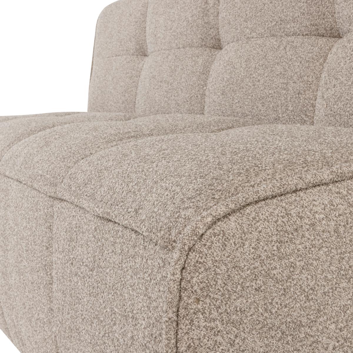 SITZBANK Cluster Khaki B: 164cm - Khaki/Schwarz, MODERN, Textil (164/86/75cm) - Livetastic