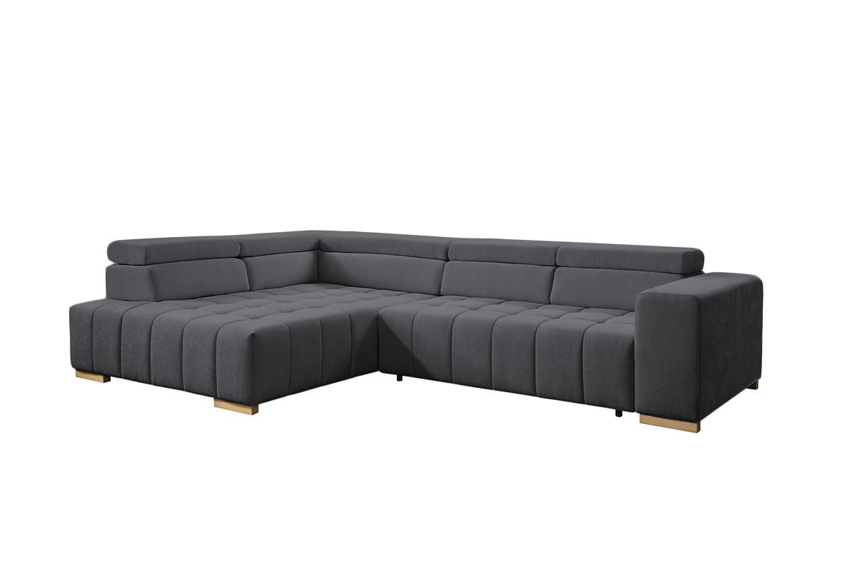 Ecksofa Elias Neu Graphitfarben S: 201x307 Cm - Graphitfarben/Naturfarben, Design, Textil (201/307cm) - Livetastic