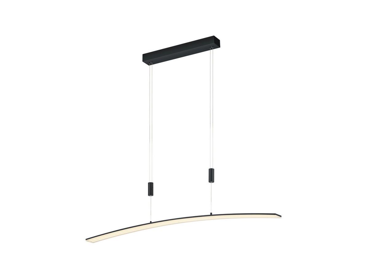 LED-Hängeleuchte 20516/1-06 - Schwarz, Design, Metall (130/6/150cm) - Hell